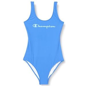 Champion Legacy Icons Swimwear W - Matt Nylon Logo kostuum, blauwe jeans, M Dames SS24, Blauw Jeans, M