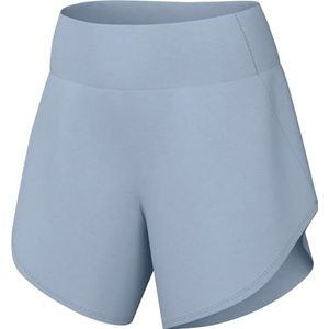 Nike Dames Shorts W Nk Bliss Df Mr 5In Br Short, Lt Armory Blue/Reflective Silv, DX6020-441, L