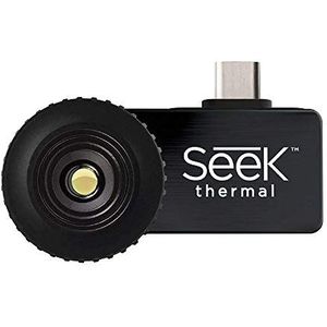 Seek Thermal CW-AAA Compact Warmtebeeldcamera, met USB-C, Waterdichte Behuizing, Compatibel met Android Smartphones, Zwart