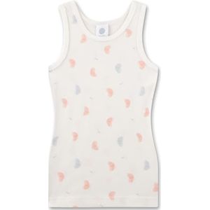 Sanetta Onderhemd voor meisjes, 100% biologisch katoen, wit pebble, 128 cm