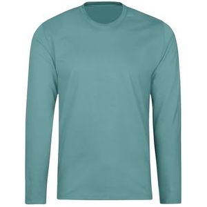 Trigema Shirt met lange mouwen voor dames van 100% katoen - ook in grote maten - longsleeve - 536501, zeewier, M