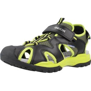 Geox J Borealis Boy C Sandalen voor jongens, zwart limoen, 30 EU