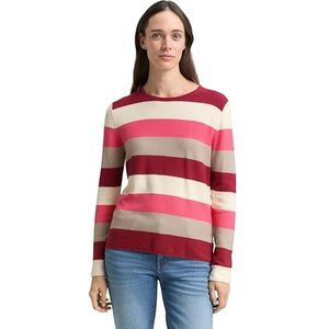 TOM TAILOR - Trui - Ivoor - Color-Blocking - Lange Mouw