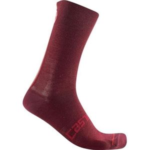 CASTELLI 4522567 RACING STRIPE 18 SOCK sokken unisex - volwassenen Bordeaux S/M