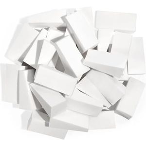 48 stuks make-upsponsjes, make-upsponzen voor foundationpoeder, make-upsponsjes wit, poederpuff blender, spons, poederkwasten, make-upspons voor beauty