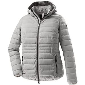 STOY Dames Sts 17 Wmn Qltd Jckt jas in dons-look/gewatteerde jas met afritsbare capuchon - grote maten
