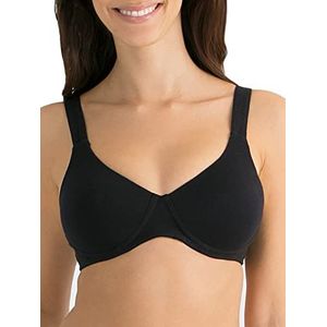Fruit of the Loom Women's Anti-Gravity Wire-Free Bra, Black, 38DD