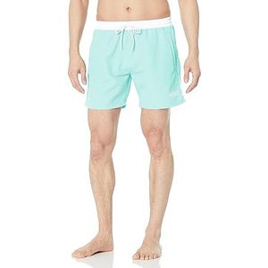 BOSS Heren Medium Lengte Solid Zwembroek, Biskaje Groen, XL