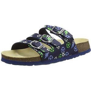 Superfit Fussbettpantoffel Pantoffels Jongens, Blauw (Blue/Green 8020), 24 EU