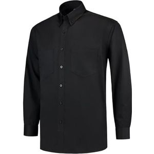 Tricorp 701004 Casual werkhemd met lange mouwen, 60% katoen/40% polyester, 170 g/m², zwart, maat 4XL