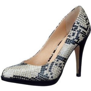 Buffalo snake pu 109-1839, damespumps, beige, 39 EU