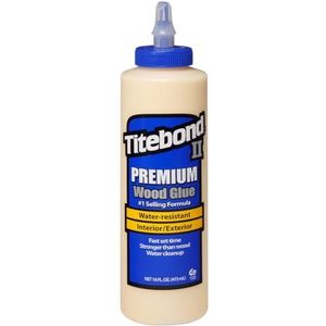 Titebond II Premium Houtlijm, waterdichte houtlijm voor professioneel gebruik, 473 ml, 1 stuk, 500-4