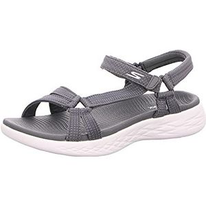 Skechers On-the-go 600 Brilliance sportsandalen voor dames, houtskooltextielafwerking, 35 EU