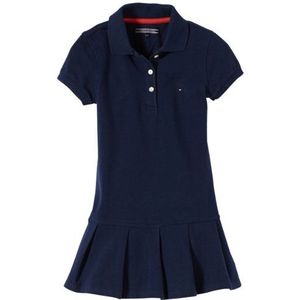 Tommy Hilfiger meisjesjurk (knielang) SOLID MINI POLO DRESS korte mouw / ET57119497