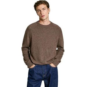 Pepe Jeans Heren Cred, Gebreide kleding, Bruin, L, Bruin (Walnootbruin), L