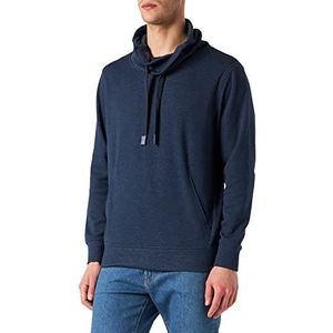 s.Oliver Sweatshirt voor heren, lange mouwen, relaxed fit, blauw (dark blue melange), S