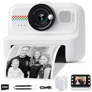 HiMont - Instantcamera - HD/1080P - Inclusief 32G-Kaart en Printpapier