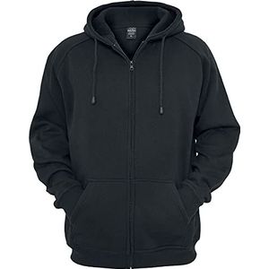 Urban Classics Heren Zip Hoody Hoodie Trui, Zwart, XL EU