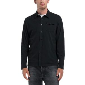 Replay Herenoverhemd regular fit, 098 Black, M