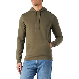 Build Your Brand Heren capuchontrui Basic Hoody capuchontrui voor mannen verkrijgbaar in vele kleuren, maten XS - 7XL, olijfgroen, S