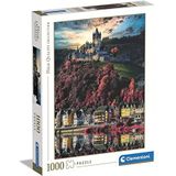 Clementoni - Puzzel El Castillo de Cochem 1000 stuks Does Not Apply Collection Castle-1000 Made in Italy, 1000 stuks, landschappen, plezier voor volwassenen, meerkleurig, medium, 39648