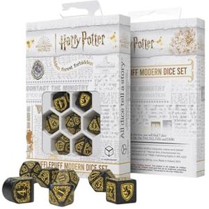 Q Workshop Harry Potter pack dés Huffelpuf Moderne dobbelstenen Set - Zwart (7)