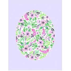 Komar Muurafbeelding | Shelly Patterns Lavender | Poster, foto, woonkamer, slaapkamer, decoratie, kunstdruk | zonder lijst | P037D-40x50 | Maat: 40 x 50 cm (breedte x hoogte)