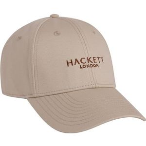 Hackett London Heren Classic Brnd Uncap Cap, Wit (Canvas Wit), Eén Maat