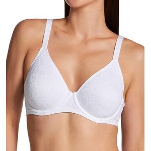 Bali Women's Breathe Lace Underwire, Breathable Modal Bra, Convertible Straps, White