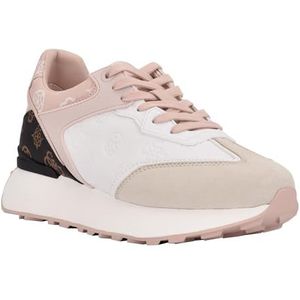 GUESS Luchia Sneakers voor dames, wit bruin 142, 39.5 EU
