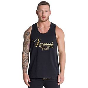 Gianni Kavanagh Black Palace Vest T-shirt, XS Heren