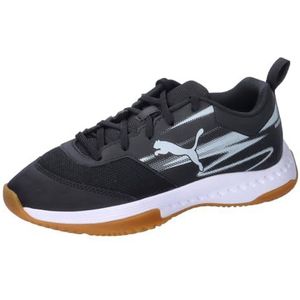 PUMA Varion Ii Jr Indoor Court Schoen voor kinderen, uniseks, Puma Zwarte Koele Lichtgrijze Gum, 35.5 EU