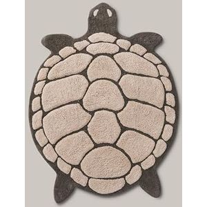 ELLOS Home Badmat Lazy in de vorm van een schildpad, staycationcollectie, decoratie voor de badkamer, duurzaam katoen, Oeko-Tex®-standaard 100 gecertificeerd, roze, 75 x 98 cm