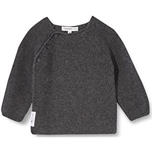 Noppies Baby Unisex Baby U Cardigan Knit Ls Pino gebreide jassen, donkergrijs melange - C238, 62 cm