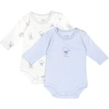 Chicco Rompertje/body  saffier / lichtblauw / lichtgrijs / wit