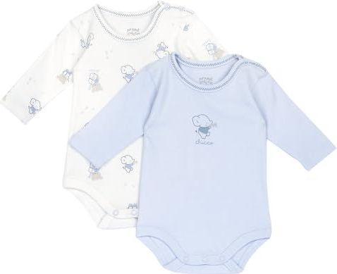 Chicco Rompertje/body  saffier / lichtblauw / lichtgrijs / wit