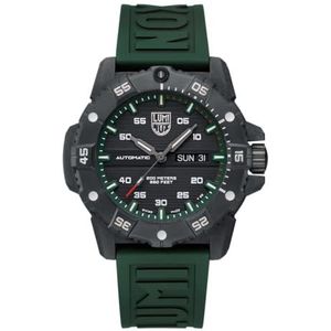 Luminox Heren analoog Zwitsers automatisch uurwerk horloge met rubberen armband XS.3877, zwart, Riemen.