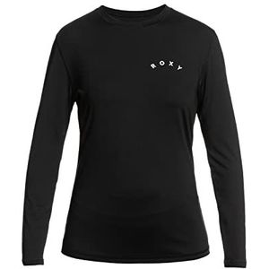 Roxy Long Sleeve UPF 50 Rash Vest Enjoy Waves Dames Zwart S