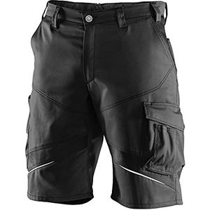 Kübler Activiq Werkshorts zwart, maat 48, werkshorts voor heren van gemengd weefsel, lichte werkshorts van KÜBLER Workwear