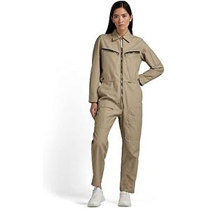 G-STAR RAW Dames Multi Zip 2.0 Jumpsuit, Beige (Tree House C960-C941), L