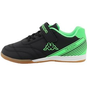 Supremo - Kappa 95k0783001 sneakers voor meisjes, zwart/groen, 32 EU