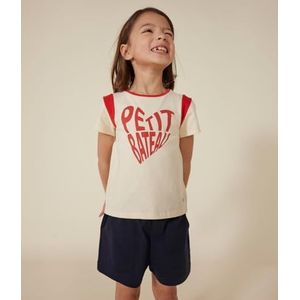 Petit Bateau Meisjes A09T2 T-shirt dames, Avalanche, 8 jaar, Avalanche, 8 Jaar