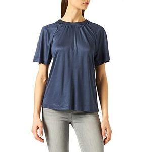 s.Oliver BLACK LABEL Dames Korte Mouw Loose Fit T-Shirt, Donkerblauw, 34