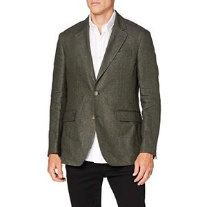 Hackett London Delave Linen Hopsack Herenjas, groen (765khaki groen 765), XXS (fabrikant maat:34)