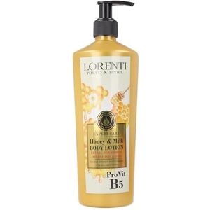 LORENTI TOKYO & SEOUL Honey & Milk Body Lotion voor dames, 400 ml, lichaamscrème met diepteverzorging, bodylotion, vochtlotion, lichaamsverzorging voor vrouwen