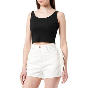 Wrangler Fringed Festival Shorts, Vintage White, W27 Da Donna, Vintage wit.