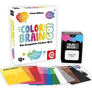Game Factory Brain Go, de compacte kleurenwedstrijd, uitbreiding, vragenspel voor 2 tot 6 spelers, 12 jaar en ouder, medium (646294), Duitse taal