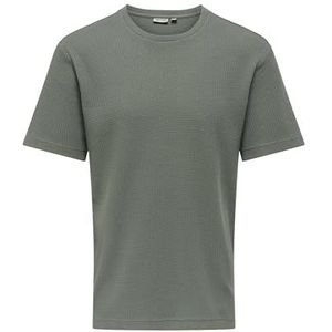 ONLY & SONS Onstobie Reg Ss Tee, Castor Gray, S