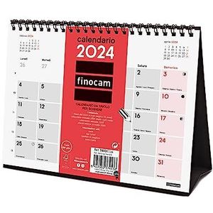 Finocam - Neutrale tafelkalender om te schrijven 2024 januari 2024 - december 2024 (12 maanden) Italiaans