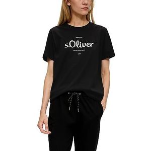 s.Oliver Sales GmbH & Co. KG/s.Oliver Dames T-shirt korte mouwen T-shirt korte mouwen, grijs/zwart, 32